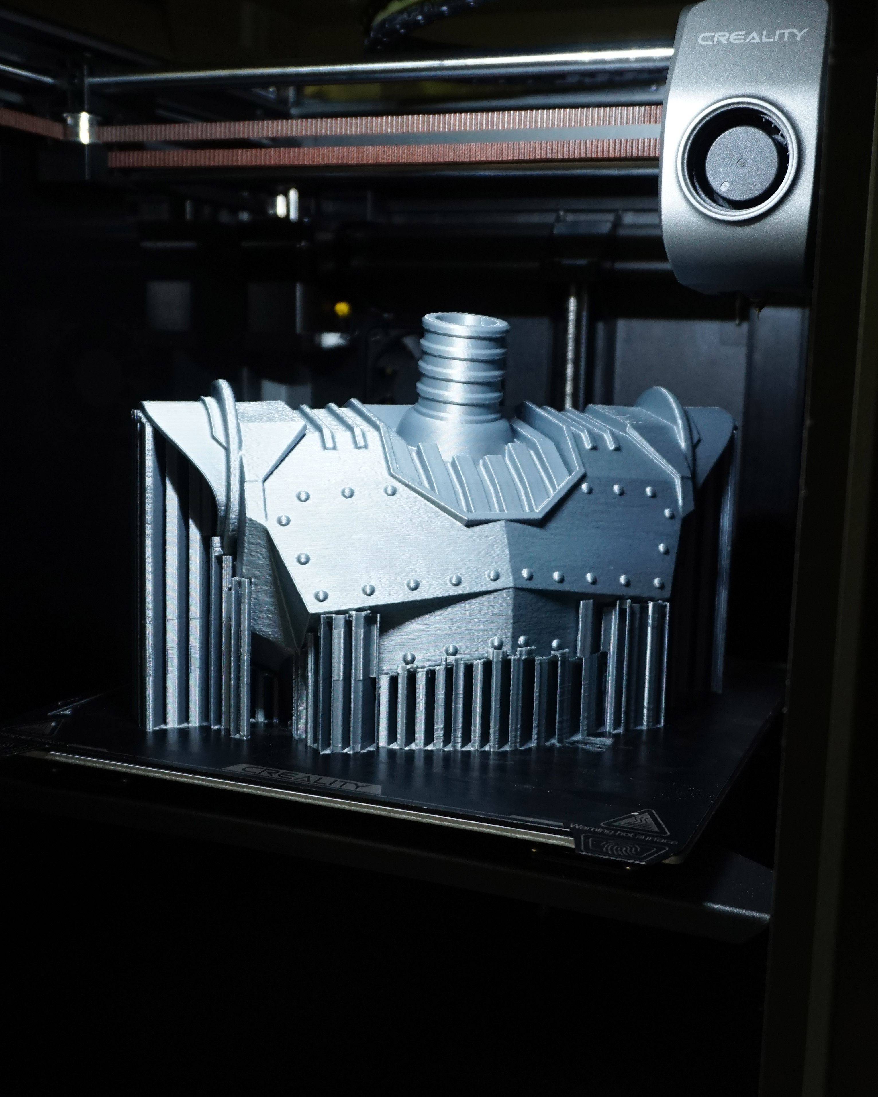 Pieza metálica impresa en filamento FDM